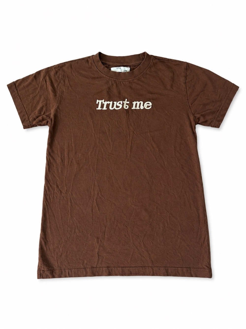 Kids Brown 'Trust Me' Short Sleeve Graphic Tee